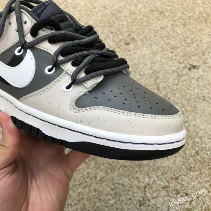 Nike Dunk Low Grey Black Strap Retro Low-Top Sneakers DJ6188-002