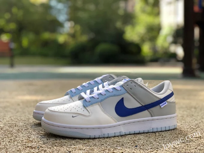 Nike Dunk Low GS Ivory Hyper Royal Beige Blue Retro Sneakers FB1843-141