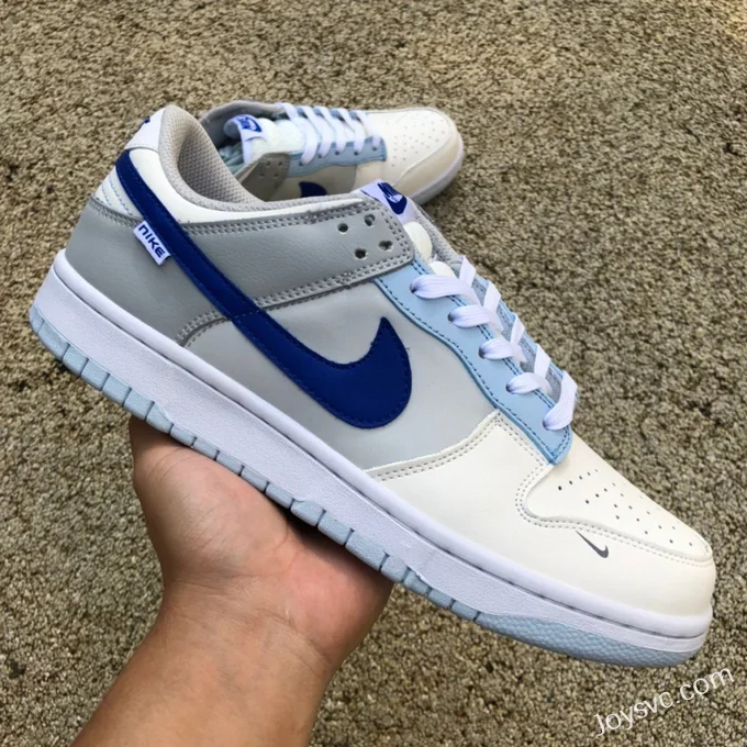 Nike Dunk Low GS Ivory Hyper Royal Beige Blue Retro Sneakers FB1843-141