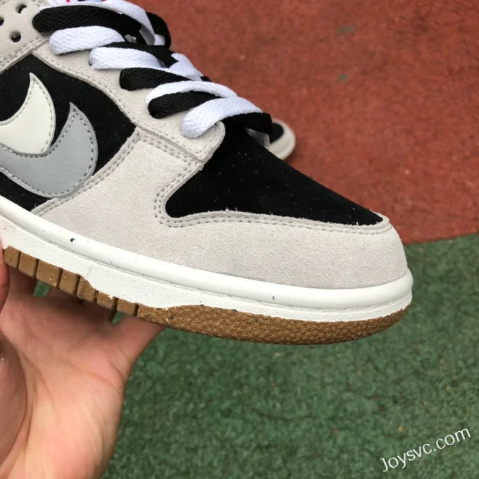 High-Quality Nike Dunk Low Grey Black Double Hook Sneakers DO9457-102