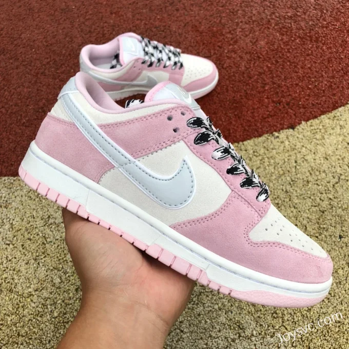 High-Quality Nike Dunk Low DV3054-600 Grey Pink Suede Sneakers