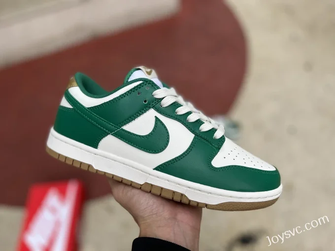 High-Quality Nike Dunk Low Gold Green Retro Sneakers FB7173-131