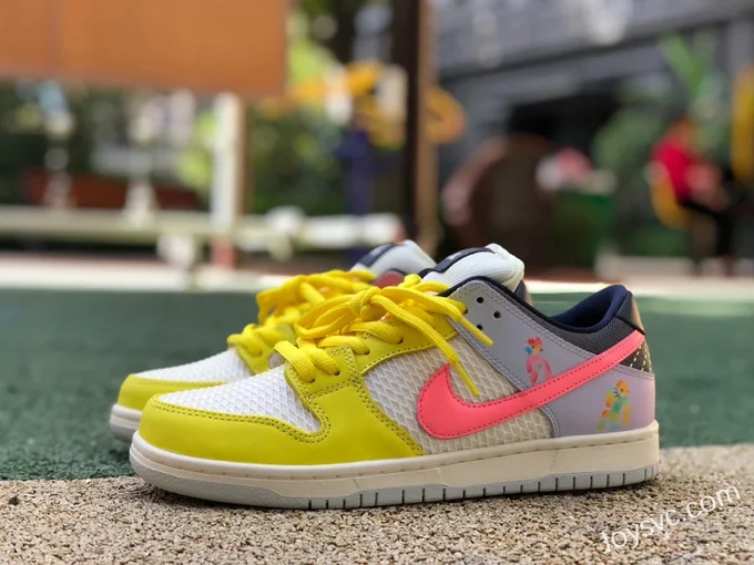 Nike SB Dunk Low Be True Yellow White Pink DX5933-900