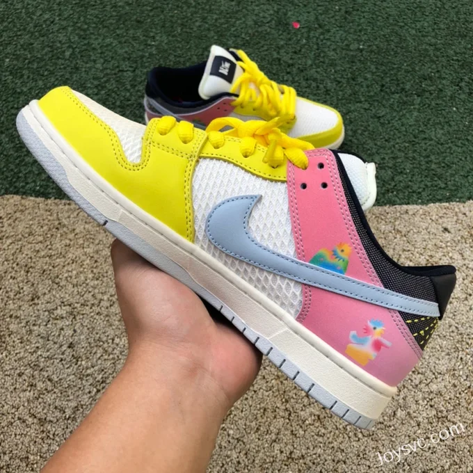 Nike SB Dunk Low Be True Yellow White Pink DX5933-900