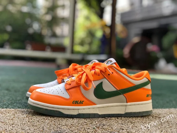 Florida A&M x Nike Dunk Low White Orange Retro Sneakers DR6188-800