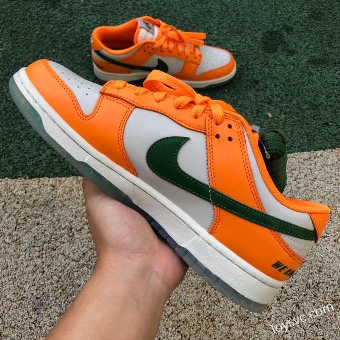 Florida A&M x Nike Dunk Low White Orange Retro Sneakers DR6188-800