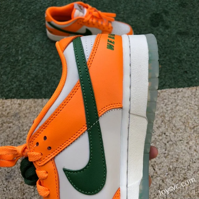 Florida A&M x Nike Dunk Low White Orange Retro Sneakers DR6188-800