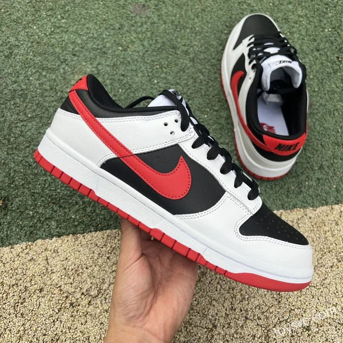 Nike Dunk Low White Black Red Retro Casual Sneakers FD9762-061