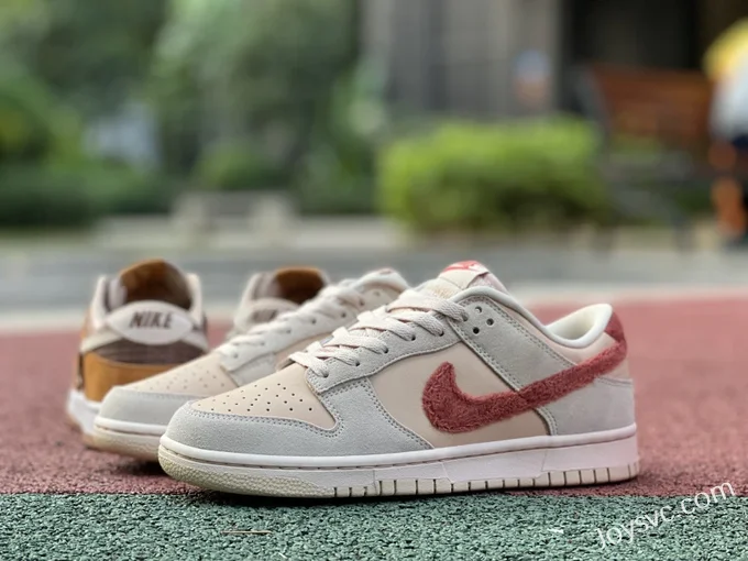 High-Quality Nike Dunk Low Terry Swoosh Beige Retro Sneakers DZ4706-200