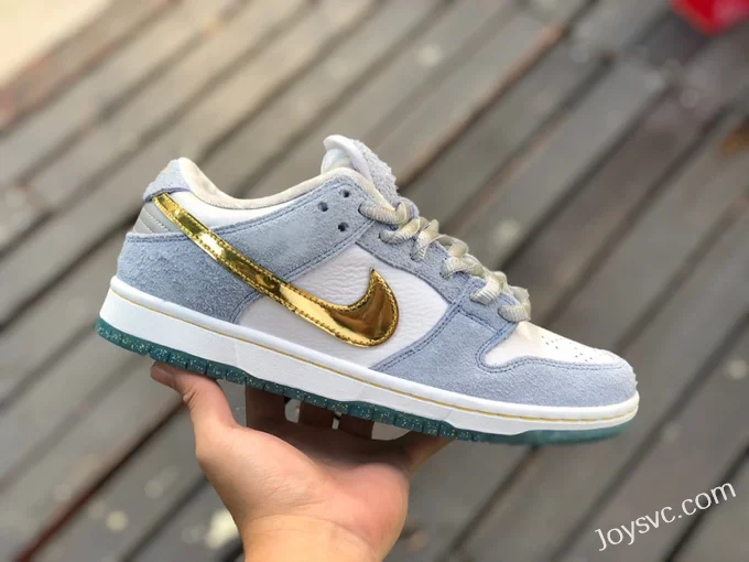 Nike SB Dunk Frozen White Blue Gold DC9936-100