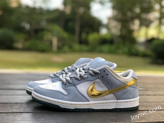 Nike SB Dunk Frozen White Blue Gold DC9936-100