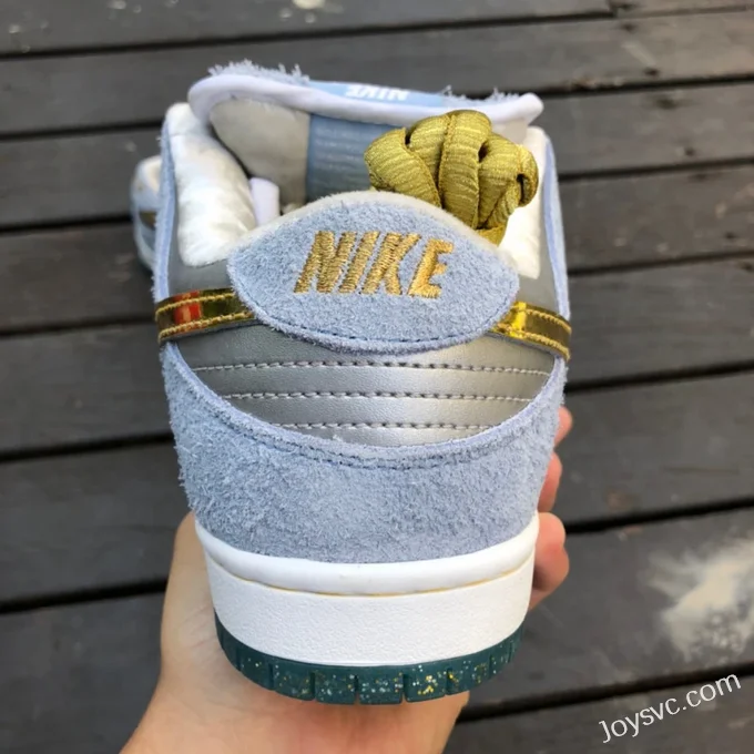 Nike SB Dunk Frozen White Blue Gold DC9936-100