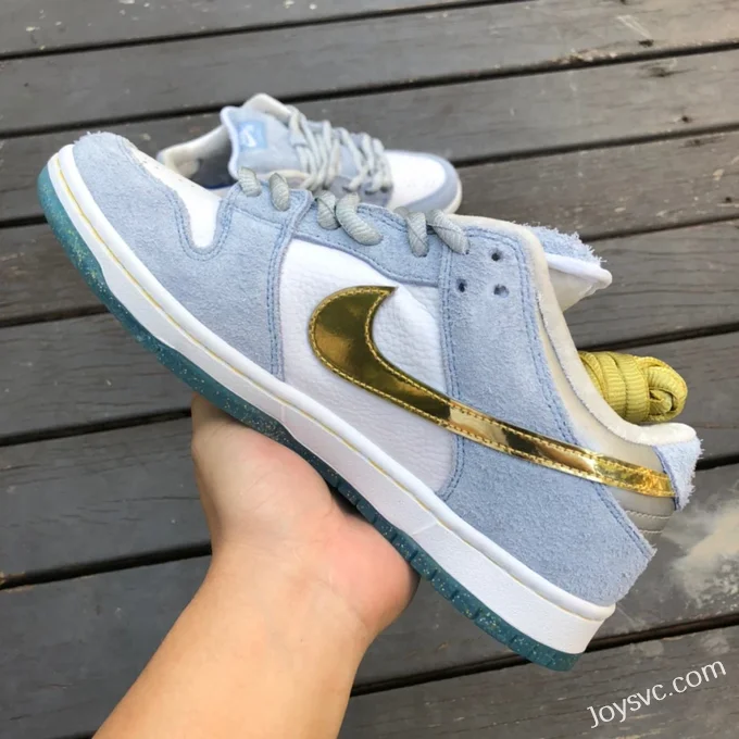 Nike SB Dunk Frozen White Blue Gold DC9936-100