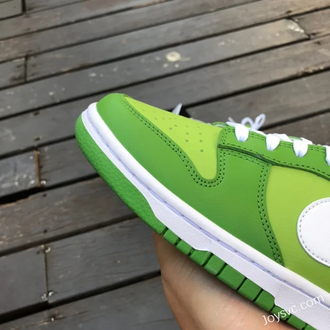 Pure Original Nike Dunk Low White Green Apple Retro Sneakers DJ6188-300