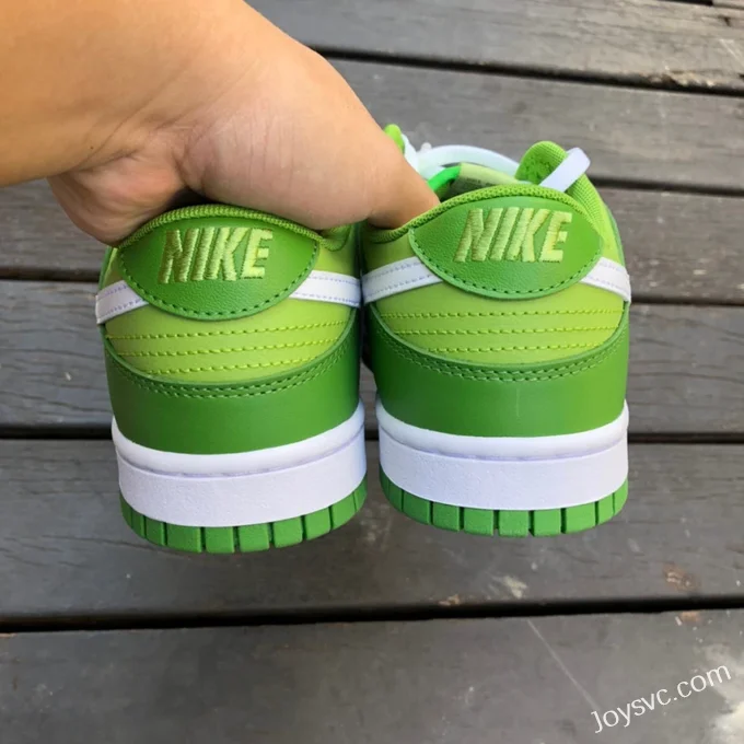 Pure Original Nike Dunk Low White Green Apple Retro Sneakers DJ6188-300