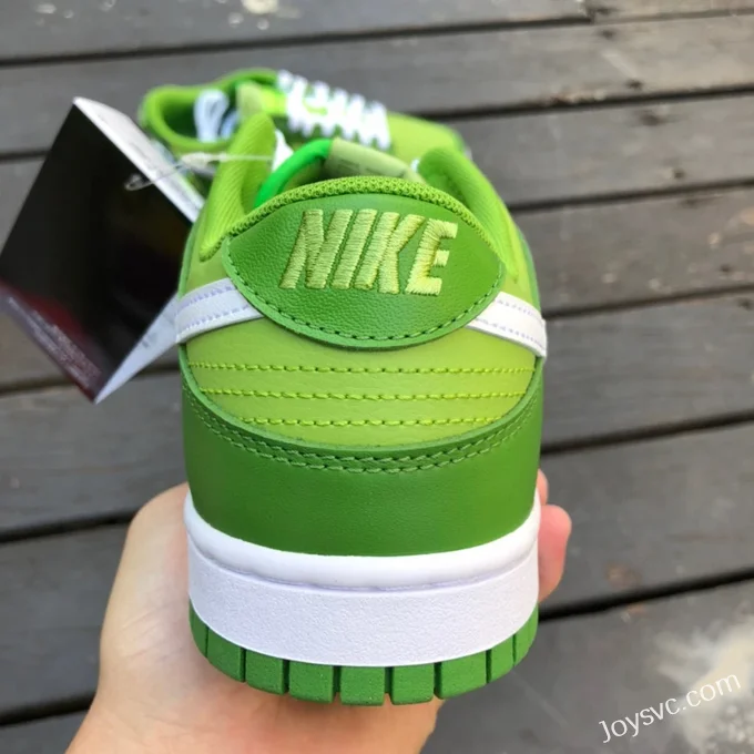 Pure Original Nike Dunk Low White Green Apple Retro Sneakers DJ6188-300