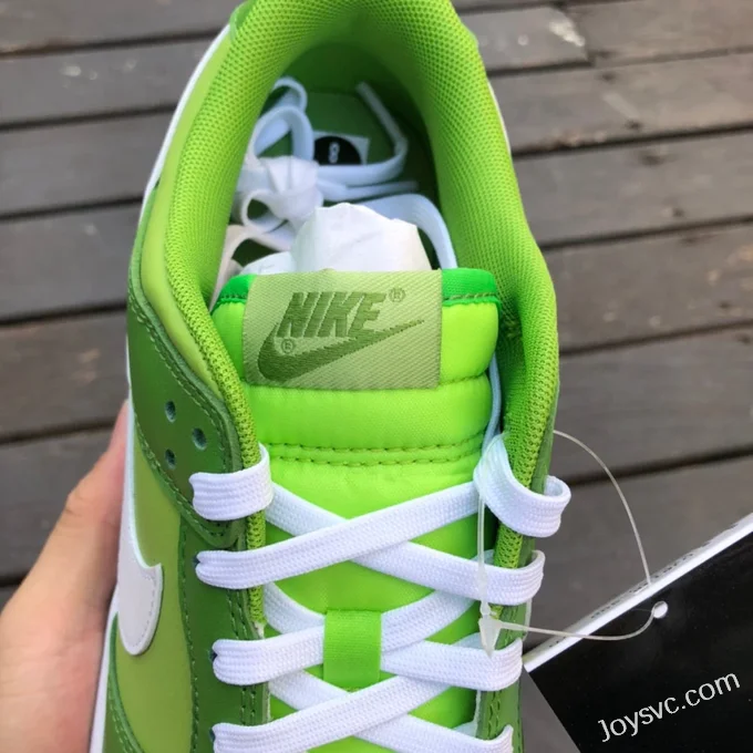 Pure Original Nike Dunk Low White Green Apple Retro Sneakers DJ6188-300