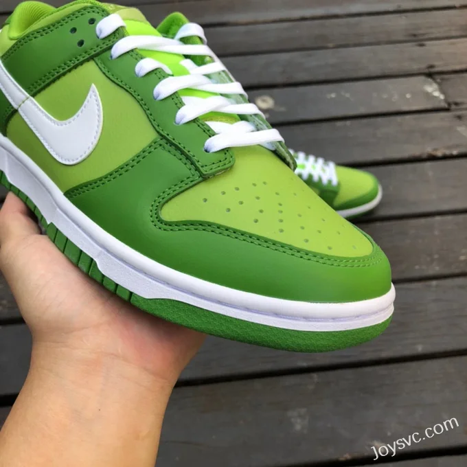 Pure Original Nike Dunk Low White Green Apple Retro Sneakers DJ6188-300