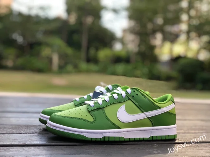 Pure Original Nike Dunk Low White Green Apple Retro Sneakers DJ6188-300