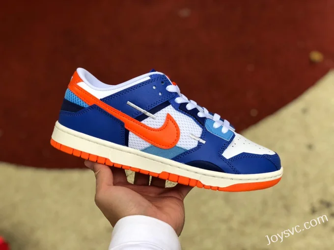 Nike Dunk Low Scrap Knicks Blue White Orange DM0128-100