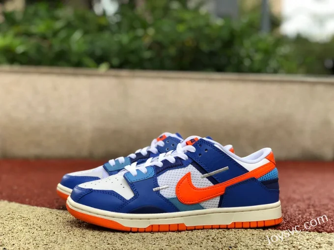 Nike Dunk Low Scrap Knicks Blue White Orange DM0128-100