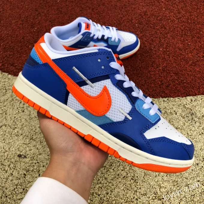 Nike Dunk Low Scrap Knicks Blue White Orange DM0128-100