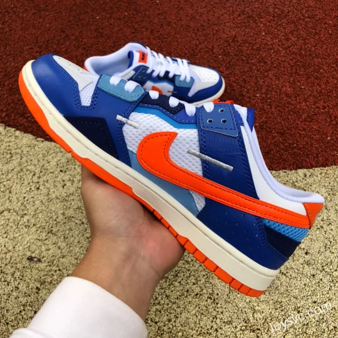 Nike Dunk Low Scrap Knicks Blue White Orange DM0128-100