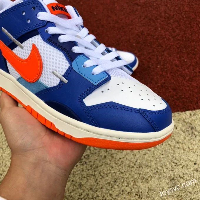 Nike Dunk Low Scrap Knicks Blue White Orange DM0128-100