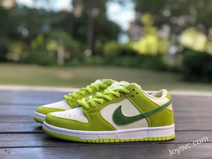 Pure Original Nike SB Dunk Low White Green Apple Retro Sneakers DM0807-300