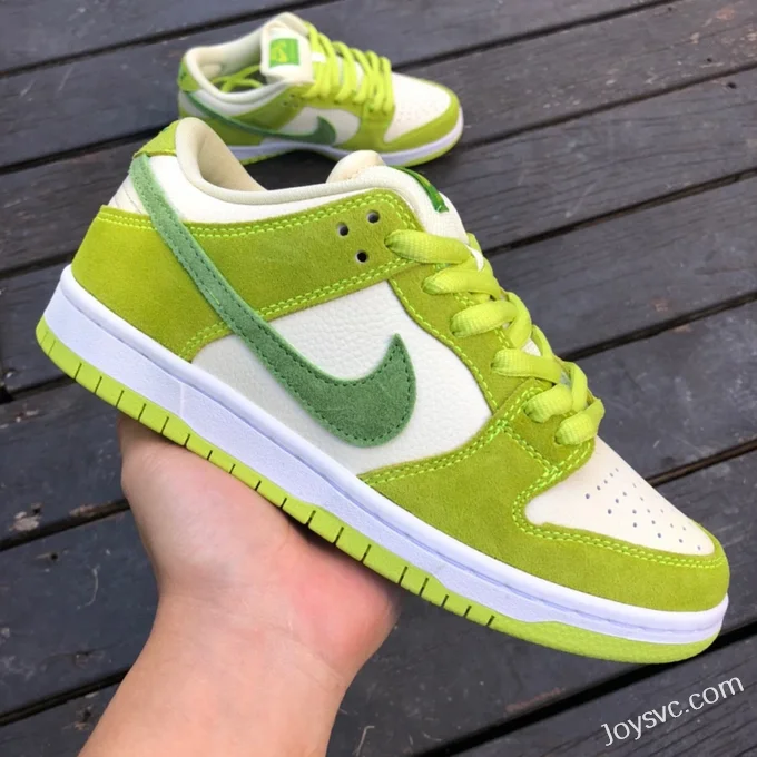 Pure Original Nike SB Dunk Low White Green Apple Retro Sneakers DM0807-300