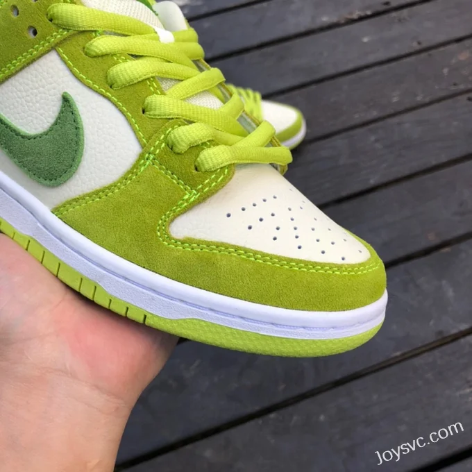 Pure Original Nike SB Dunk Low White Green Apple Retro Sneakers DM0807-300