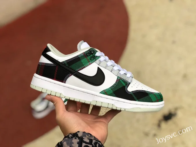 Nike Dunk Low Retro Plaid White Green DV0827-100