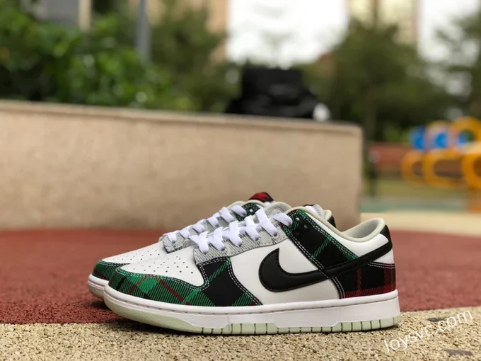 Nike Dunk Low Retro Plaid White Green DV0827-100