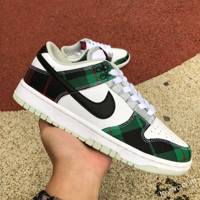 Nike Dunk Low Retro Plaid White Green DV0827-100