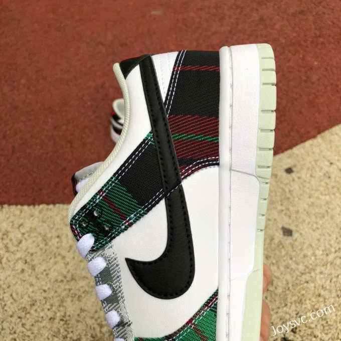 Nike Dunk Low Retro Plaid White Green DV0827-100