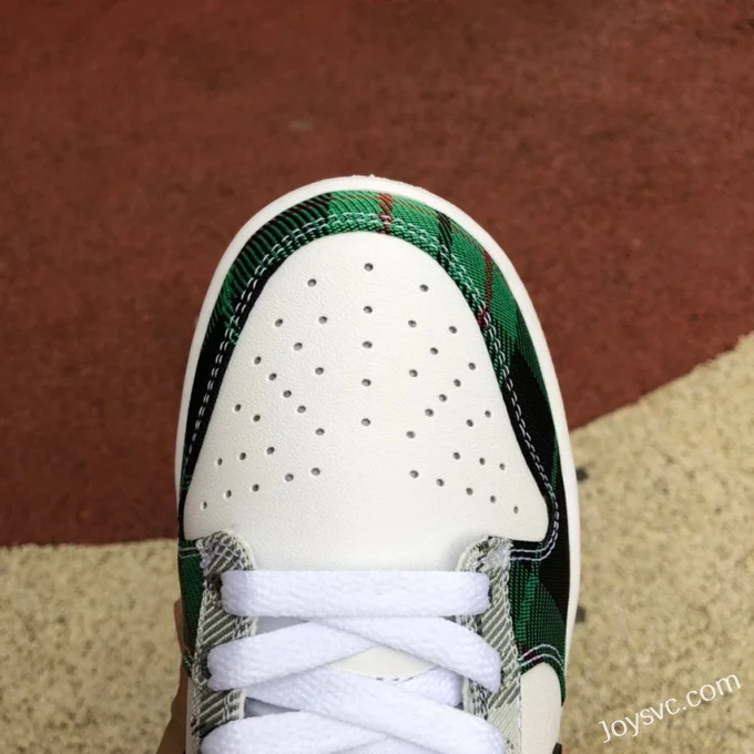 Nike Dunk Low Retro Plaid White Green DV0827-100