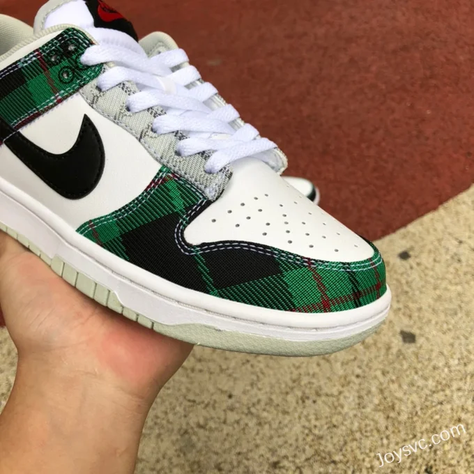 Nike Dunk Low Retro Plaid White Green DV0827-100