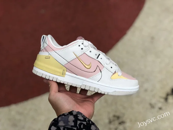 Nike Dunk Low Disrupt 2 White Pink Yellow DV4024-001