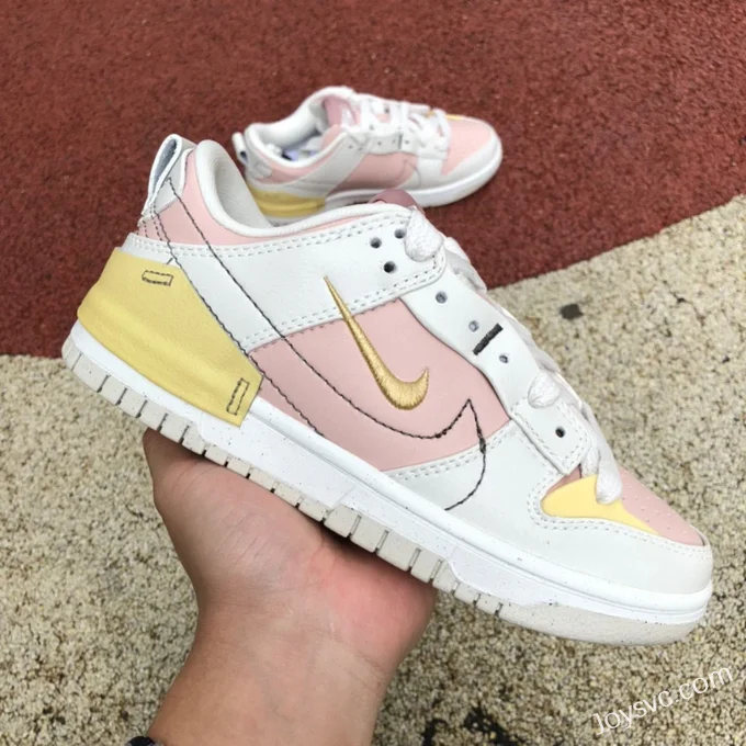 Nike Dunk Low Disrupt 2 White Pink Yellow DV4024-001