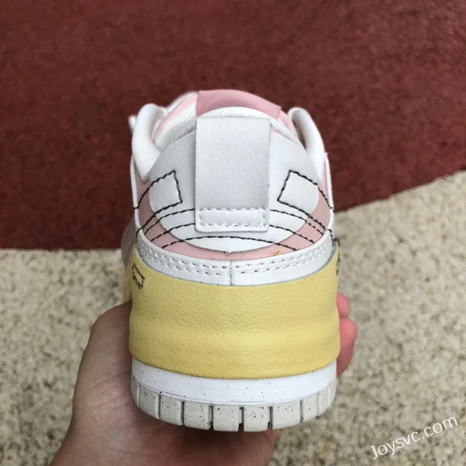 Nike Dunk Low Disrupt 2 White Pink Yellow DV4024-001