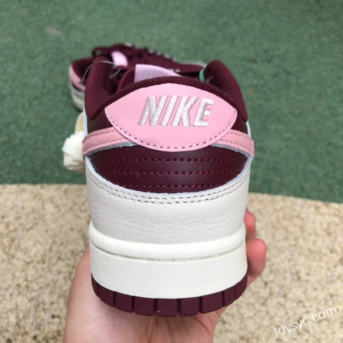 Pure Original Nike Dunk Low Valentine's Day Pink Red Retro Sneakers DR9705-100