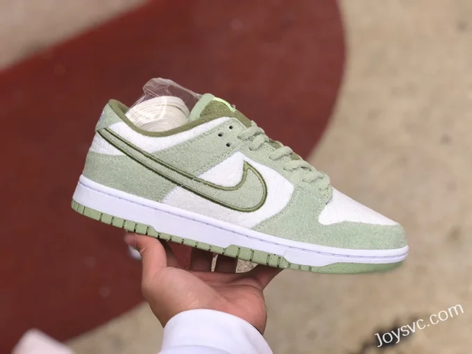 Nike Dunk Low Fleece White Green DQ7579-300