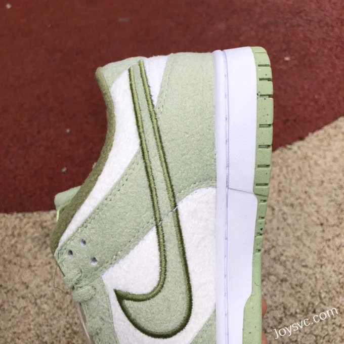 Nike Dunk Low Fleece White Green DQ7579-300