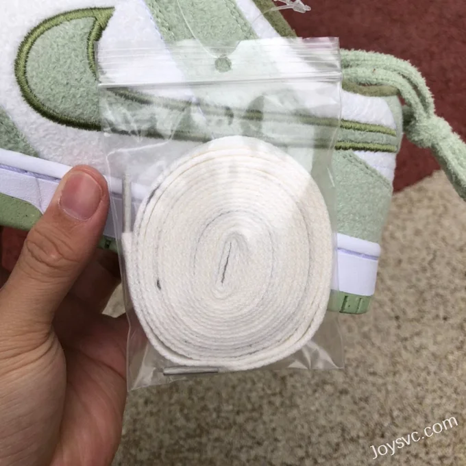 Nike Dunk Low Fleece White Green DQ7579-300