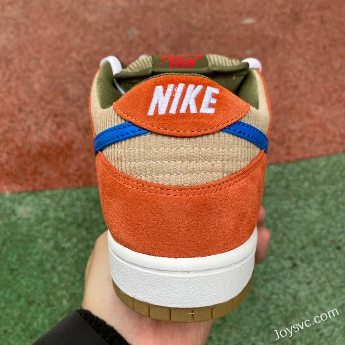 Nike SB Dunk Low Pro Corduroy Orange Blue BQ6817-201