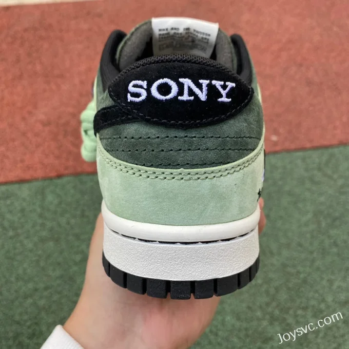 Travis Scott x Playstation x Nike SB Dunk Low Grey Green CU1726-777