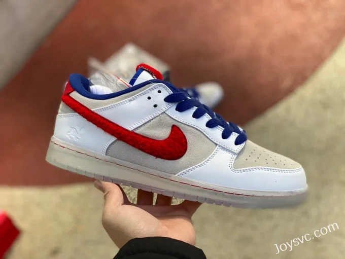 Nike Dunk Low White Blue Red Rabbit Year FD4203-161