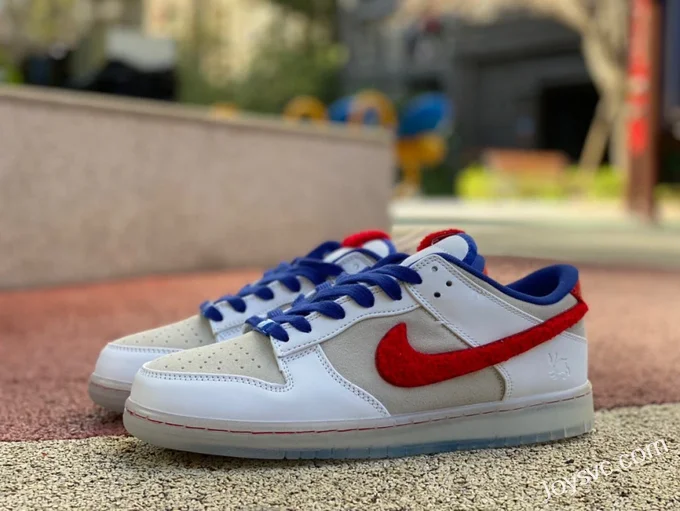 Nike Dunk Low White Blue Red Rabbit Year FD4203-161