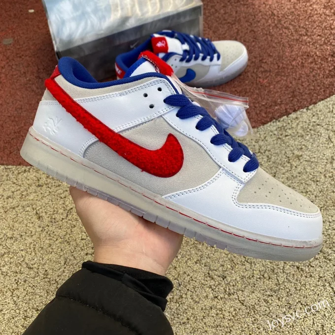 Nike Dunk Low White Blue Red Rabbit Year FD4203-161