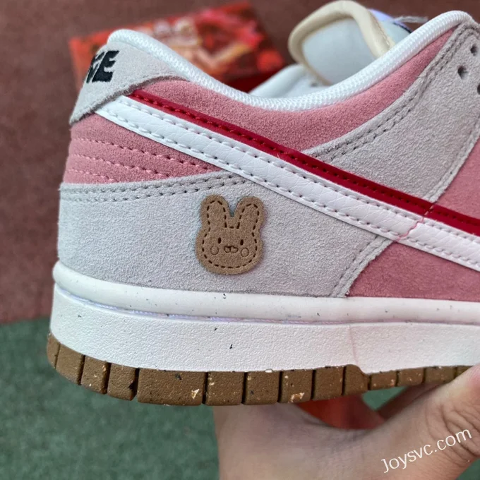 Nike Dunk Low SE 85 CNY Rabbit Limited Edition Pink White DO9457-100